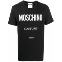 Moschino Camiseta Couture com logo - Preto