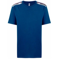 Moschino Camiseta de algodão com logo - Azul