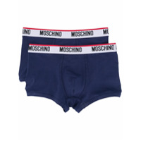 Moschino Cuecas boxer com logo - Azul