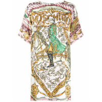 Moschino graphic-print T-shirt dress - Rosa