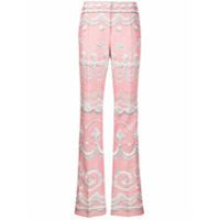 Moschino Icing print flared trousers - Rosa