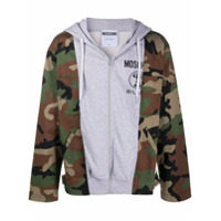 Moschino Jaqueta camuflada - Cinza
