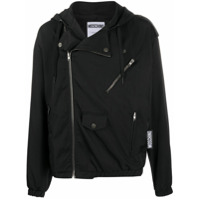 Moschino Jaqueta com logo e capuz - Preto