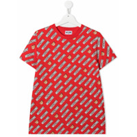 Moschino Kids Camiseta com logo - Vermelho