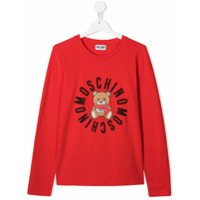 Moschino Kids Camiseta Toy Bear - Vermelho