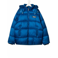 Moschino Kids Jaqueta matelassê - Azul