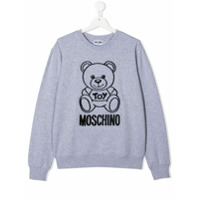 Moschino Kids Moletom Teddy Bear - Cinza