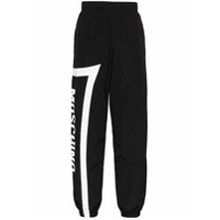 Moschino leogo-print track pants - Preto