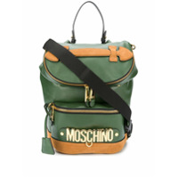 Moschino logo backpack - Verde
