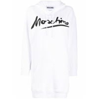 Moschino logo sweatshirt dress - Branco
