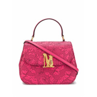 Moschino M floral-print tote bag - Rosa