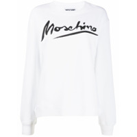 Moschino Moletom com logo - Branco