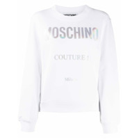 Moschino Moletom com logo Couture! - Branco