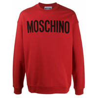 Moschino Moletom com logo - Vermelho