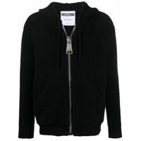 Moschino Moletom de tricÃ´ com capuz - Preto