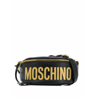 Moschino Pochete com placa de logo - Preto