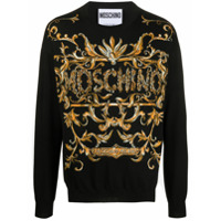 Moschino Suéter com logo - Preto