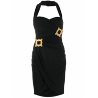 Moschino Vestido com drapeado - Preto