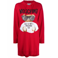 Moschino Vestido de tricô Teddy - Vermelho
