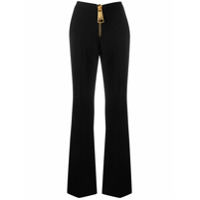 Moschino zipped flared trousers - Preto