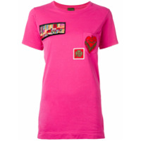 Mr & Mrs Italy Camiseta com patches - Rosa