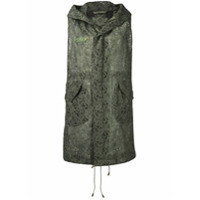 Mr & Mrs Italy hooded lace gilet - Verde