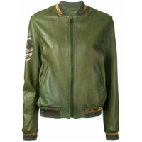 Mr & Mrs Italy Jaqueta biker de couro - Verde