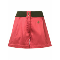 Mr & Mrs Italy logo plaque shorts - Vermelho