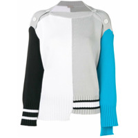 MRZ Suéter color block - Branco