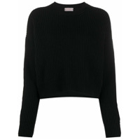 MRZ Suéter de tricô canelado - Preto