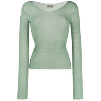 MRZ Suéter de tricô texturizado - Verde