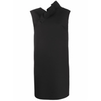 MSGM asymmetric sleeveless dress - Preto