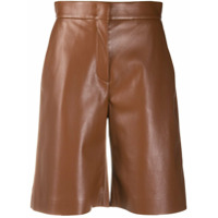 MSGM Bermuda cintura alta - Marrom