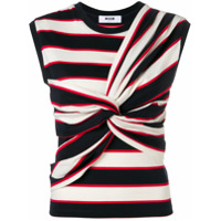 MSGM Blusa com detalhe de nó - Azul