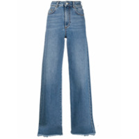 MSGM Calça jeans pantalona - Azul