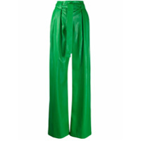 MSGM Calça pantalona - Verde
