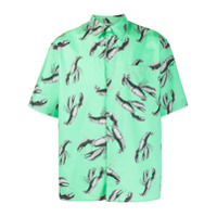 MSGM Camisa com estampa de lagosta - Verde