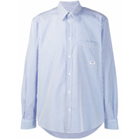 MSGM Camisa com listras - Azul