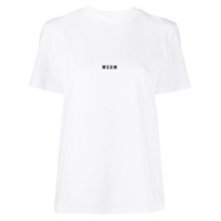 MSGM Camiseta com estampa de logo - Branco