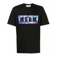 MSGM Camiseta com estampa de logo - Preto