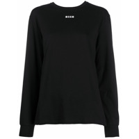 MSGM Camiseta com estampa de logo - Preto