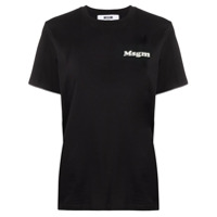 MSGM Camiseta com estampa de logo - Preto