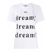 MSGM Camiseta com estampa Dream - Branco