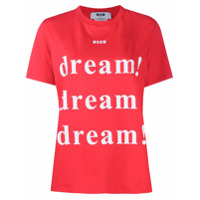 MSGM Camiseta com estampa Dream - Vermelho