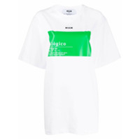 MSGM Camiseta com estampa Illogico - Branco