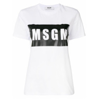 MSGM Camiseta com logo - Branco