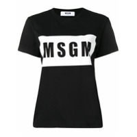 MSGM Camiseta com logo - Preto