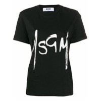 MSGM Camiseta com logo - Preto