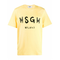MSGM Camiseta Milano de jersey - Amarelo