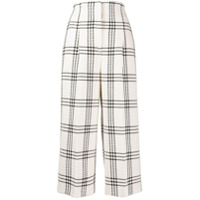 MSGM checked cropped trousers - Neutro